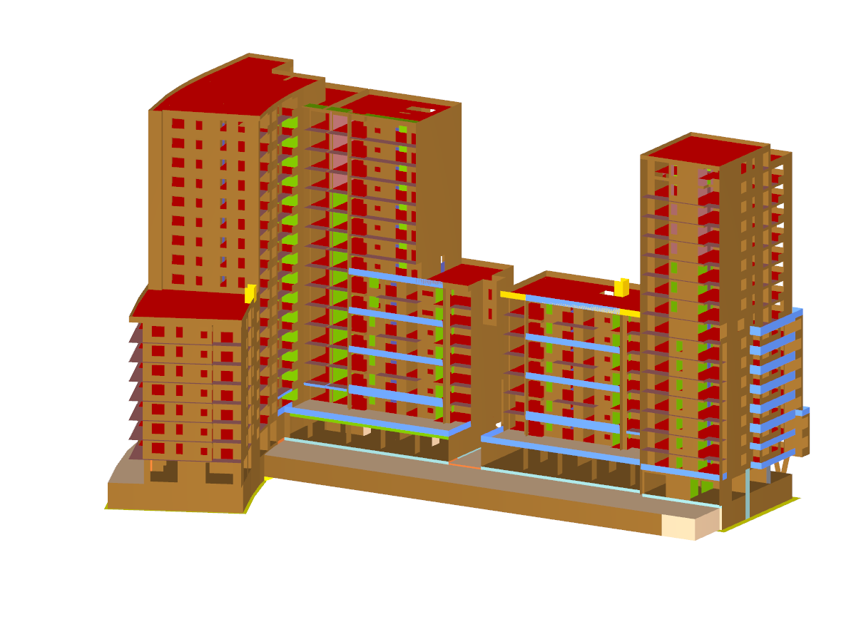 High-Rise Residential Buildings with Shops and Underground Parking in Kraków, Poland