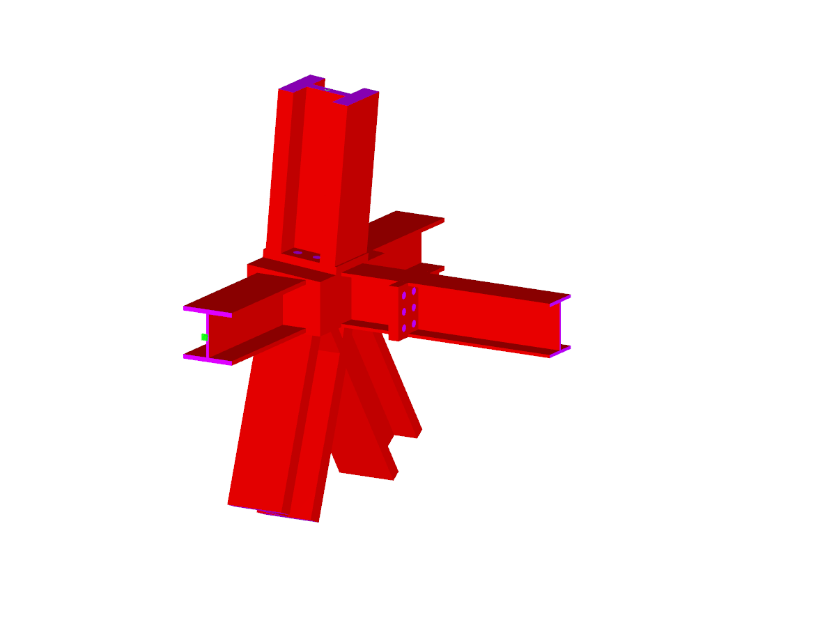 3D Steel Connection with RFEM Solid Elements, the Netherlands