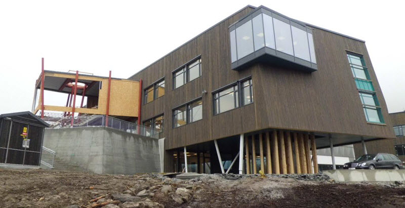 New School Building in Gol, Norway (© Veidekke AS)