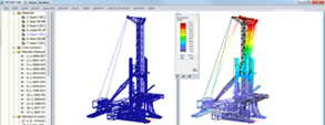 RSTAB Model of Deep Drilling Rig