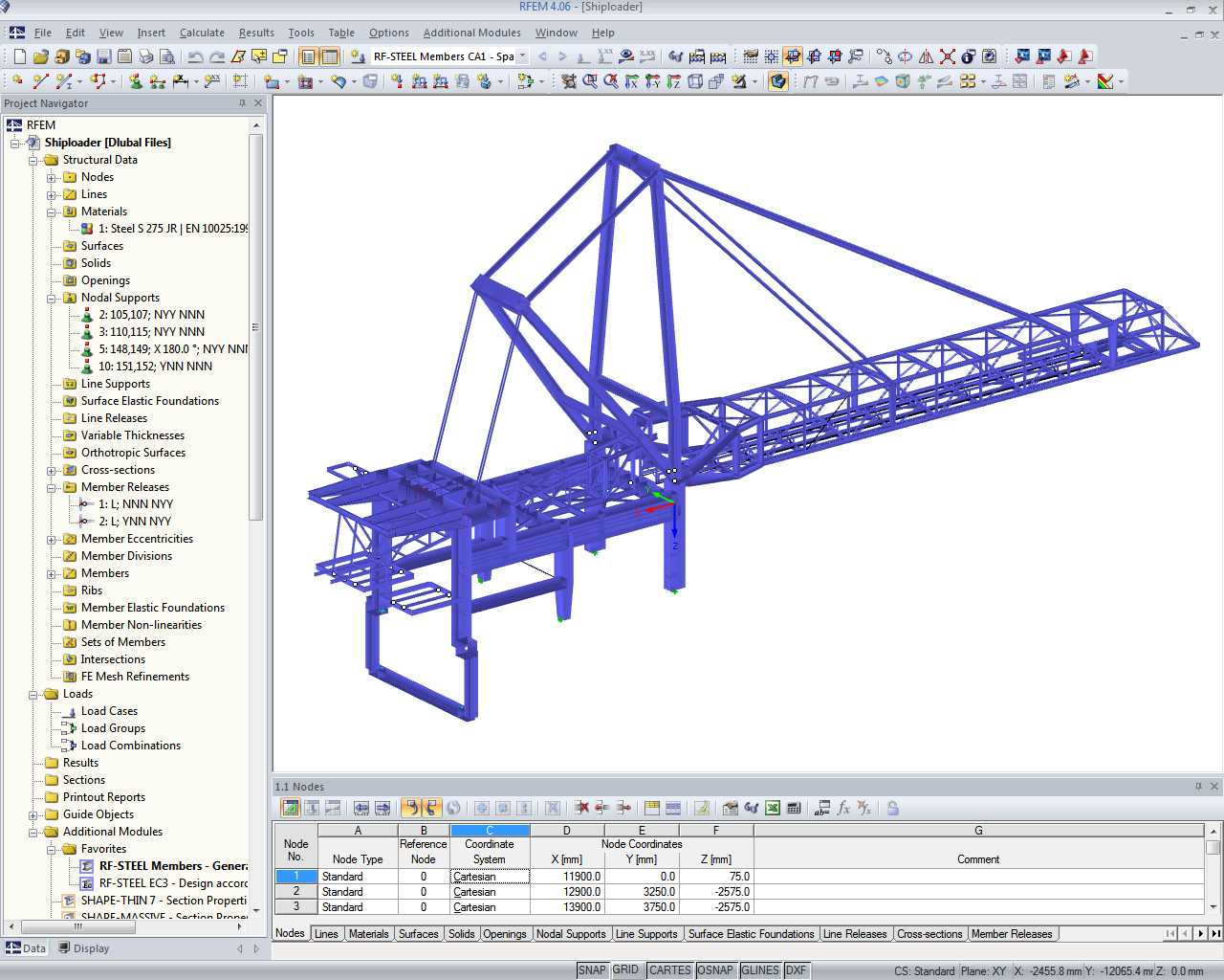3D Model of Revolving Superstructure in RFEM (© IB Jürgen Ehlenz)