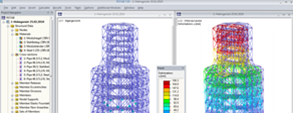 RSTAB Model of Supporting Frame Structure for Steeple Renovation in Kerpen, Germany