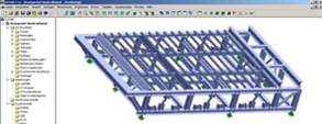 RSTAB Model of Grate Scaffolding