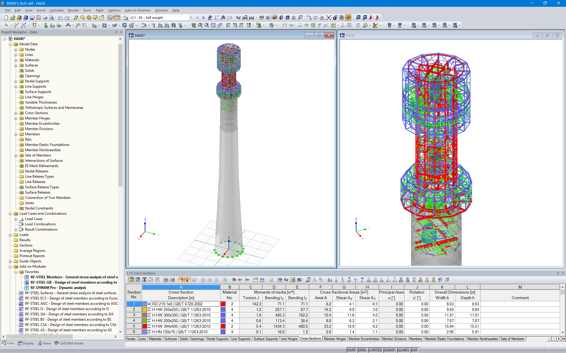 Model of Solar Power Plant in RFEM 