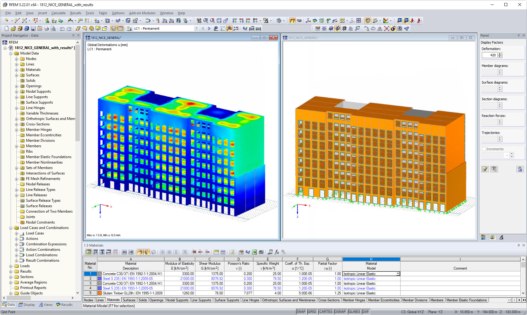 RFEM Model of Palazzo Meridia in Nice, France (© CBS - Lifteam)