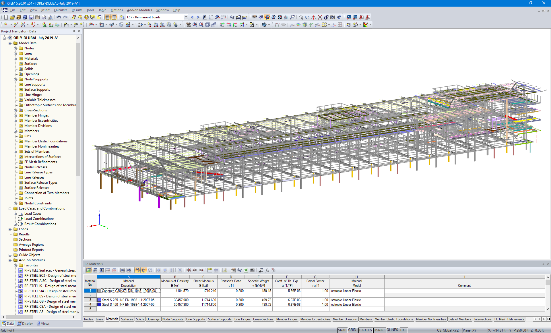 RFEM Model of Orly Sud Airport Expansion, France (© Roux Ingénierie)