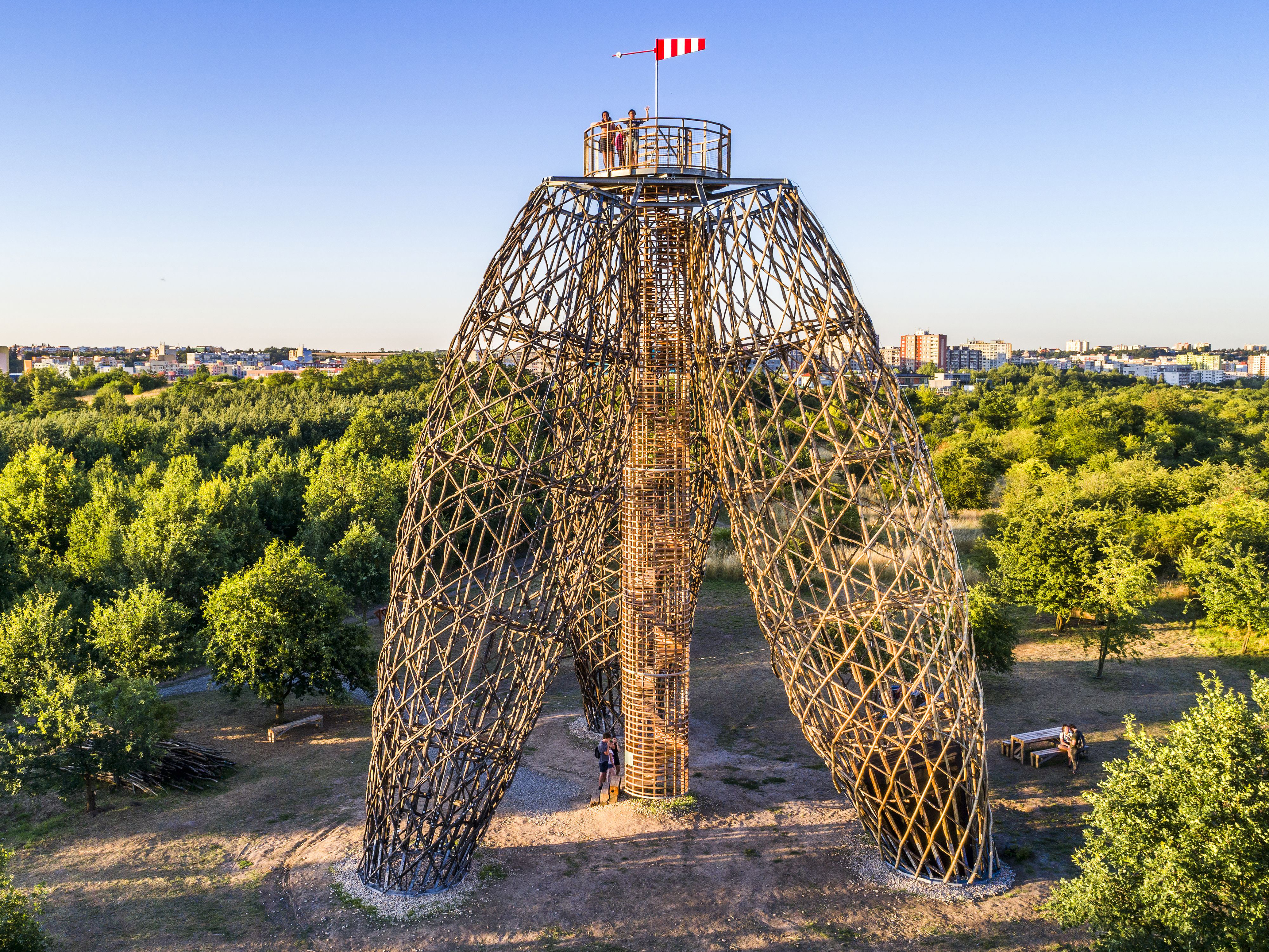 Doubravka Observation Tower - Overall View (© Aleš Jungmann)