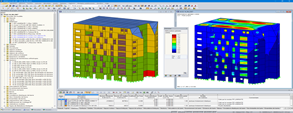 RFEM Model of Haut-Bois Building (© Ingénierie Bois)