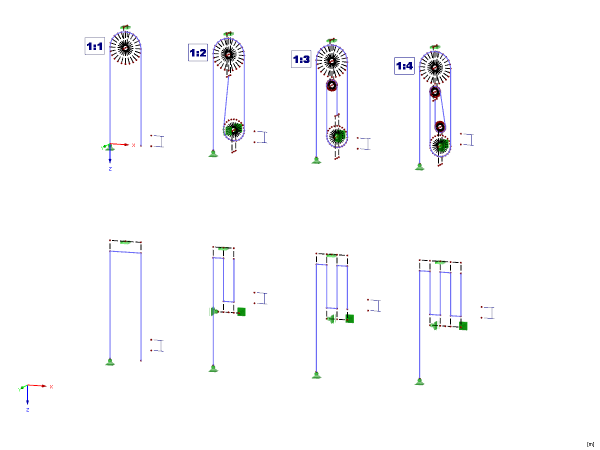Input Data for Block and Tackle Pulley System