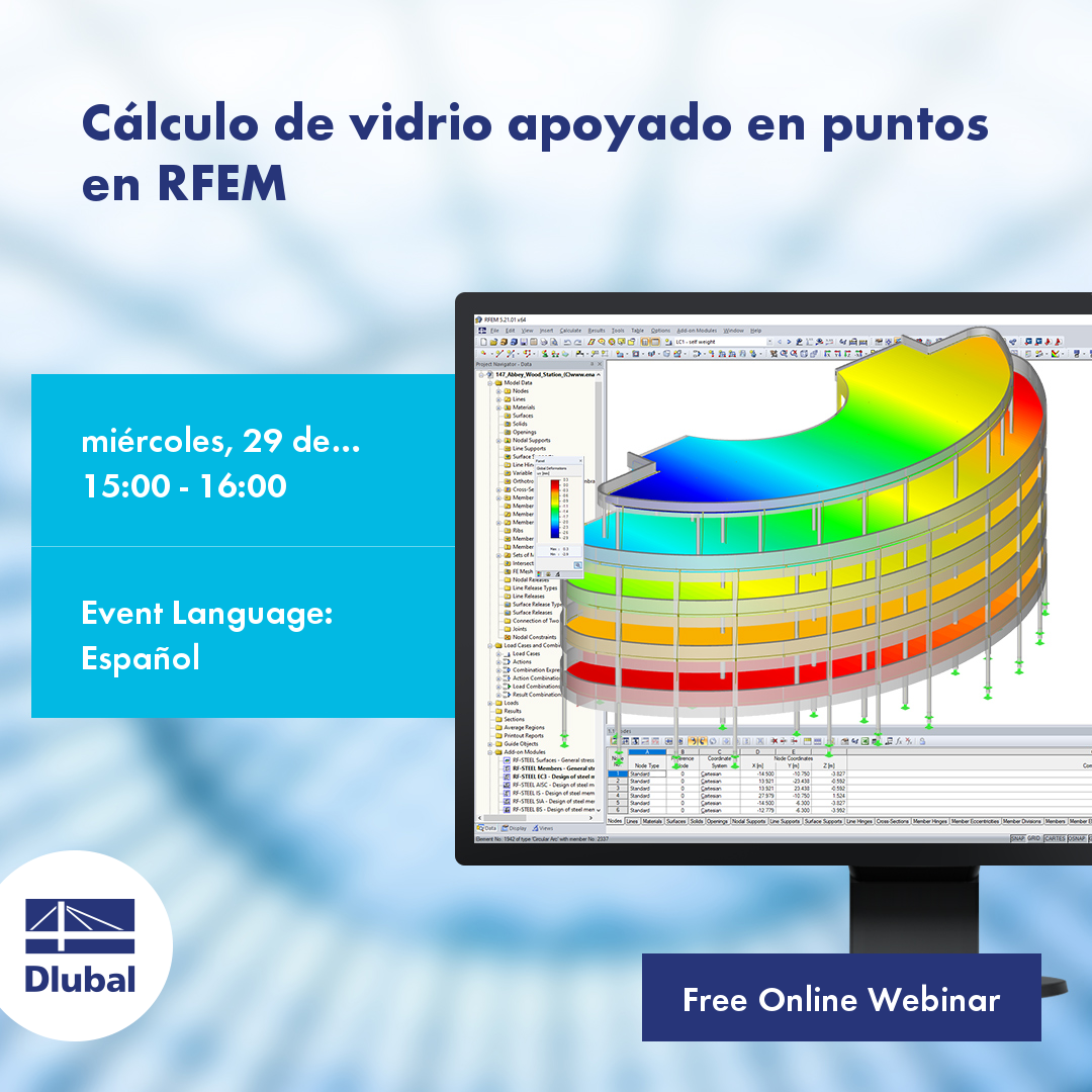 Point Supported Glass Design in RFEM