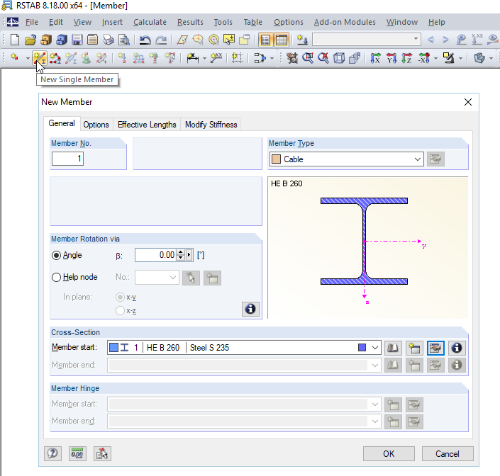 Inserting New Member via Toolbar