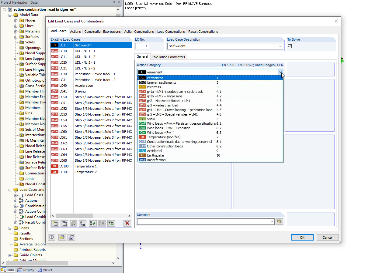 Action Category Selection