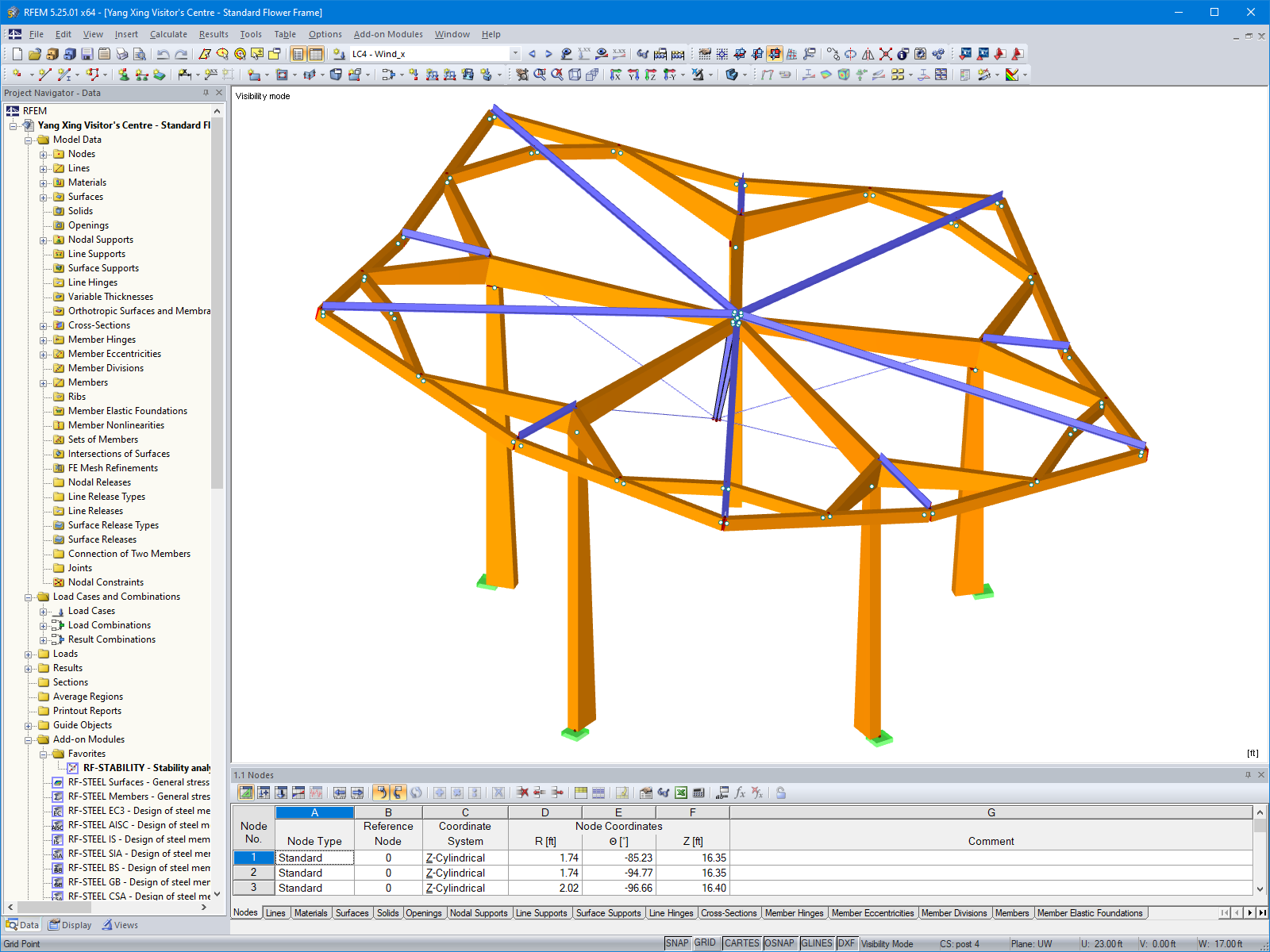 3D Model of Single Element in RFEM (© Jing Kong & Associates Consulting Structural Engineers Inc.)