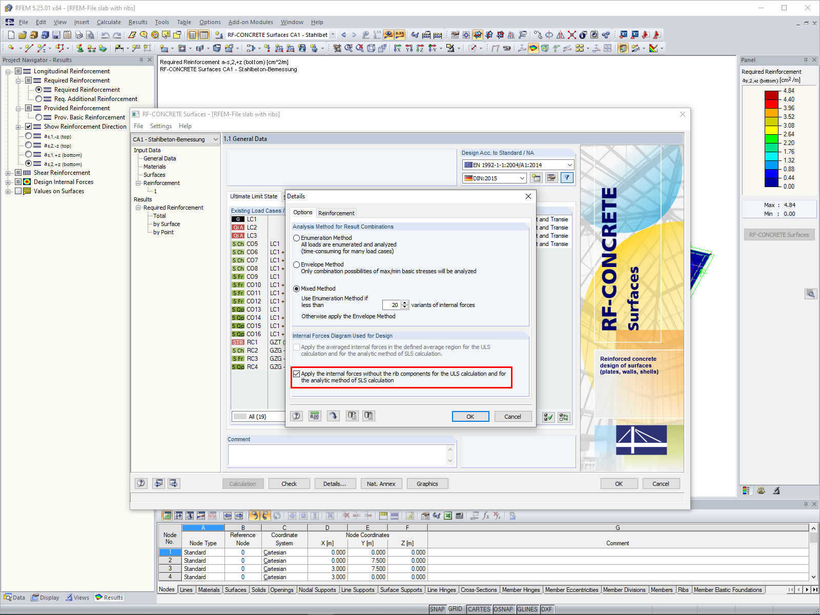 Detailed Options for Deactivating Rib Components in Design