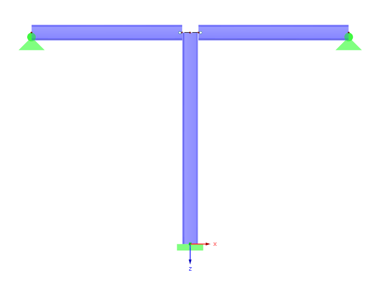 Offset Using Rigid Members - Solid Model