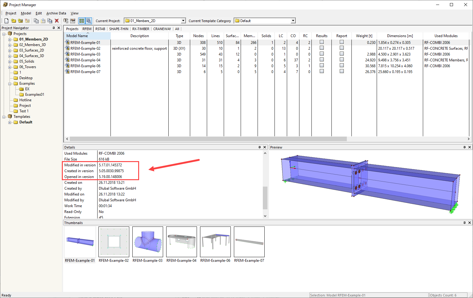 Version Number in Project Manager