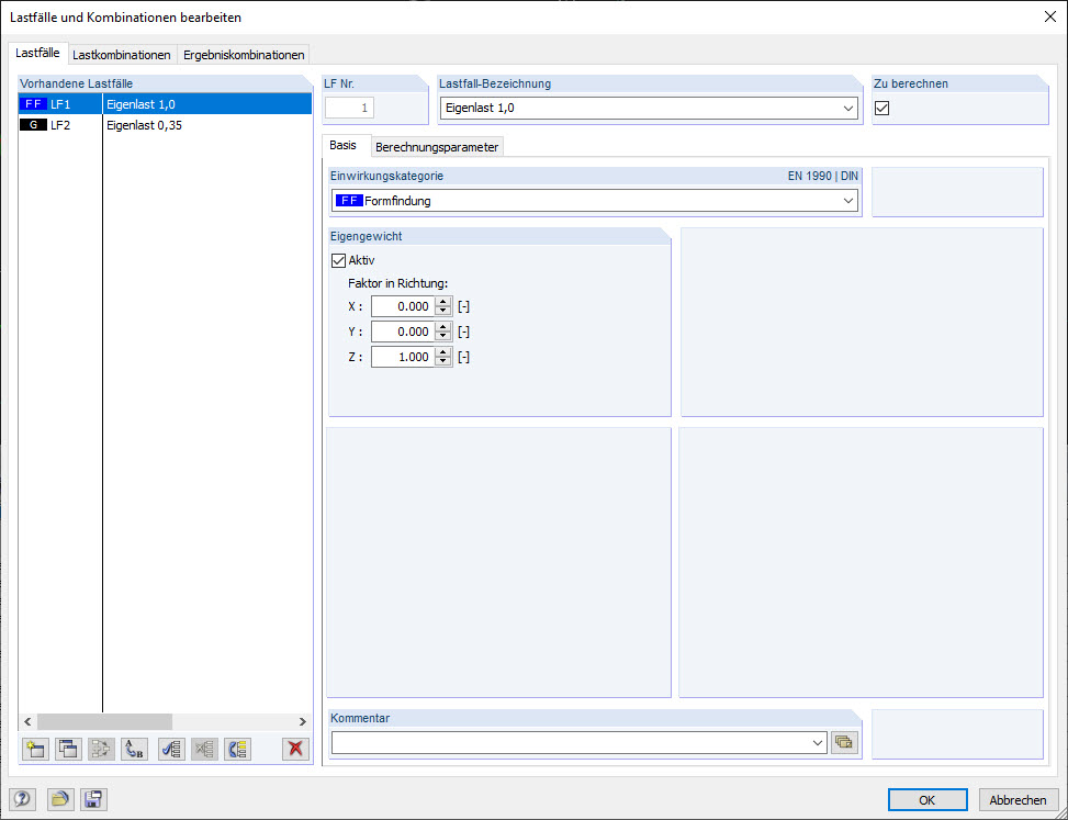 Creating Separate Load Case with Dead Load