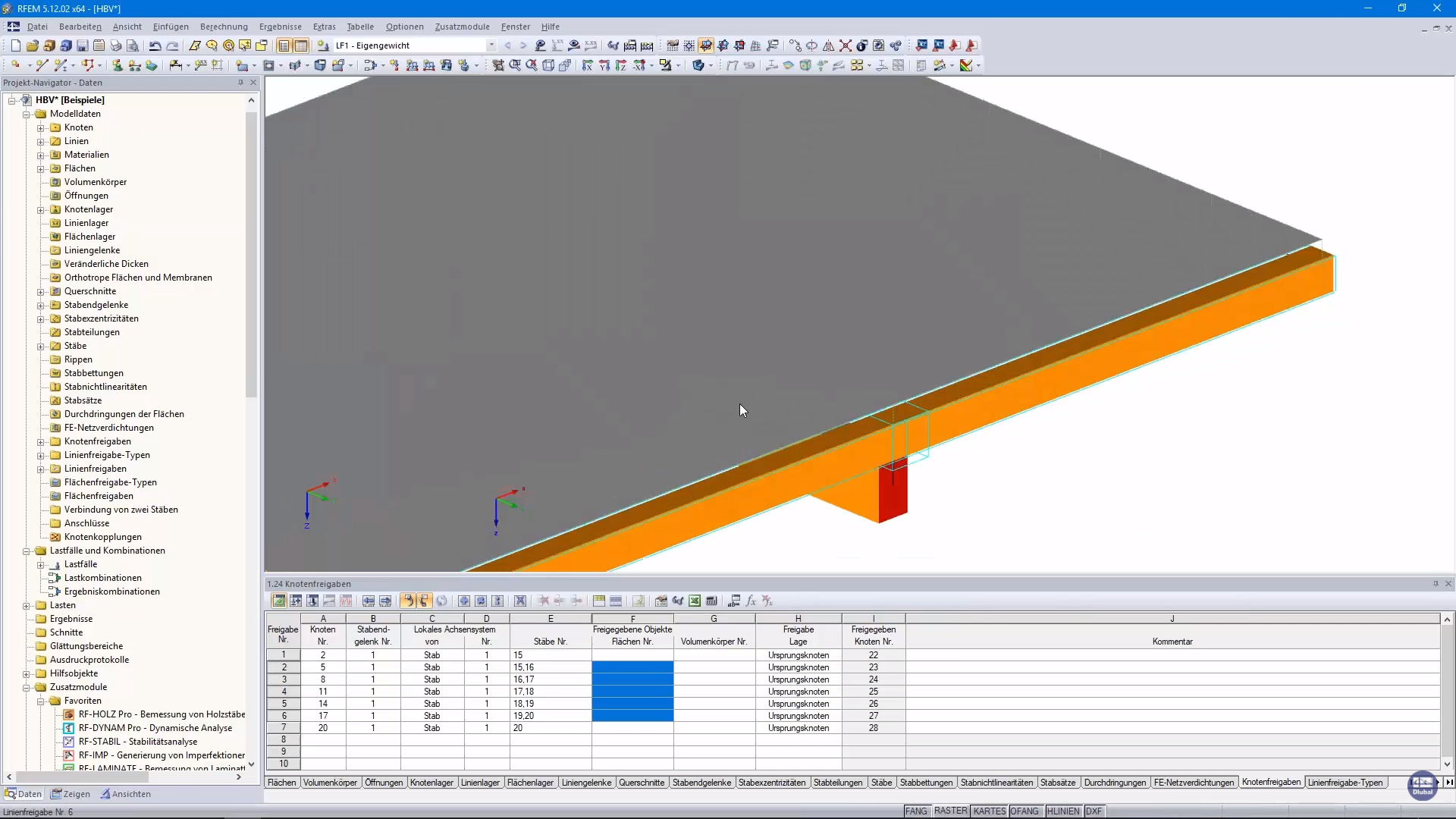 Timber-Concrete Composite Floor in RFEM