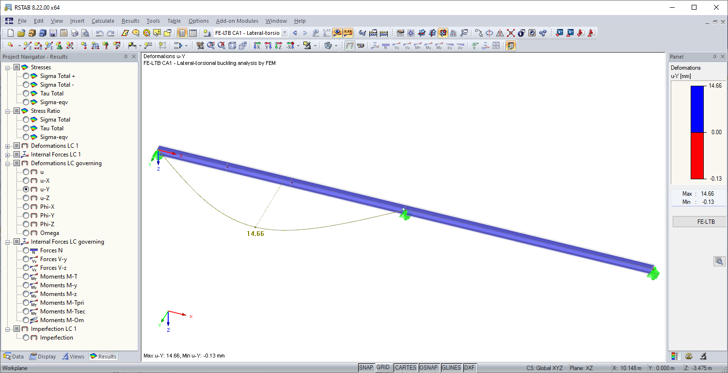 Deformation Check in FE-LTB