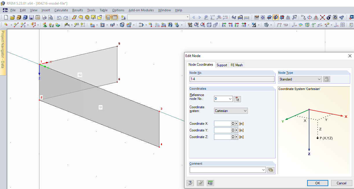 Checking Node Coordinates