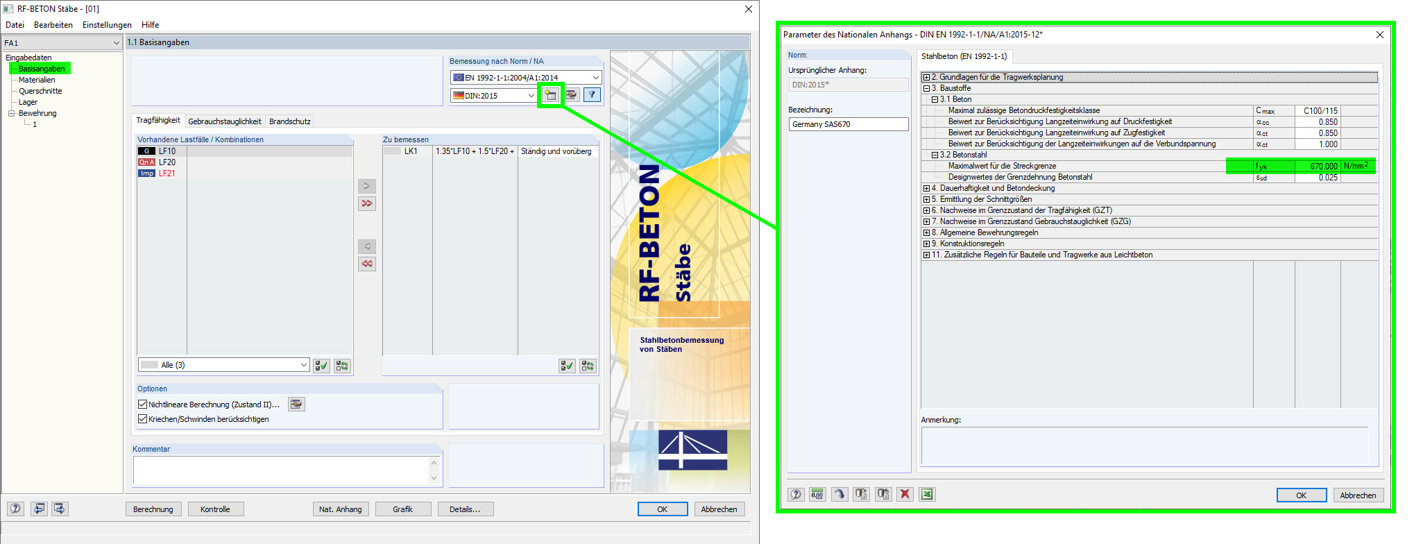 User-Defined Standard - Adjustment of fyk