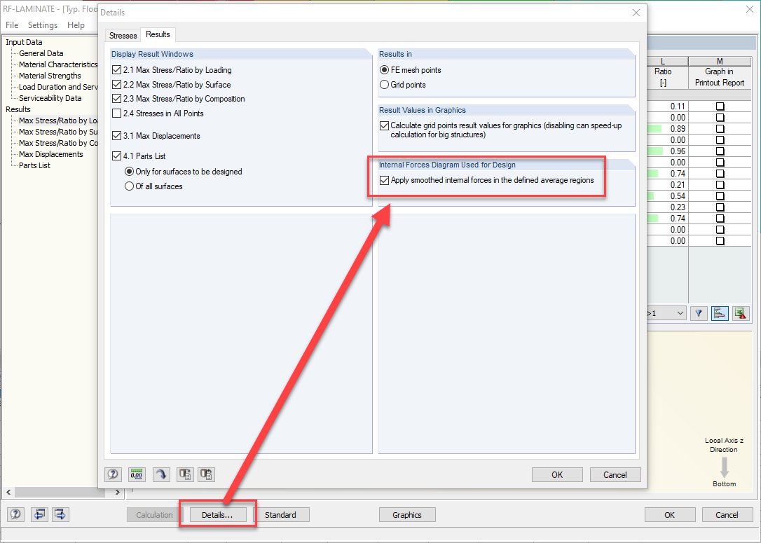 Activating Average Regions in RF-LAMINATE