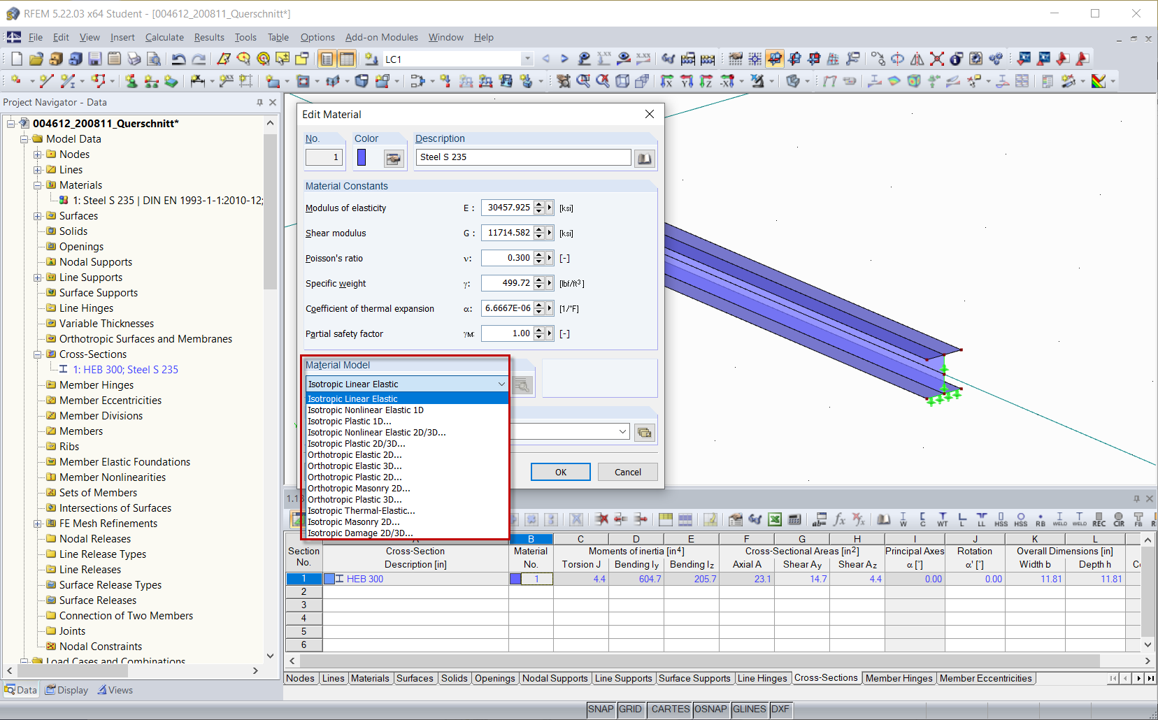 RFEM - Materials