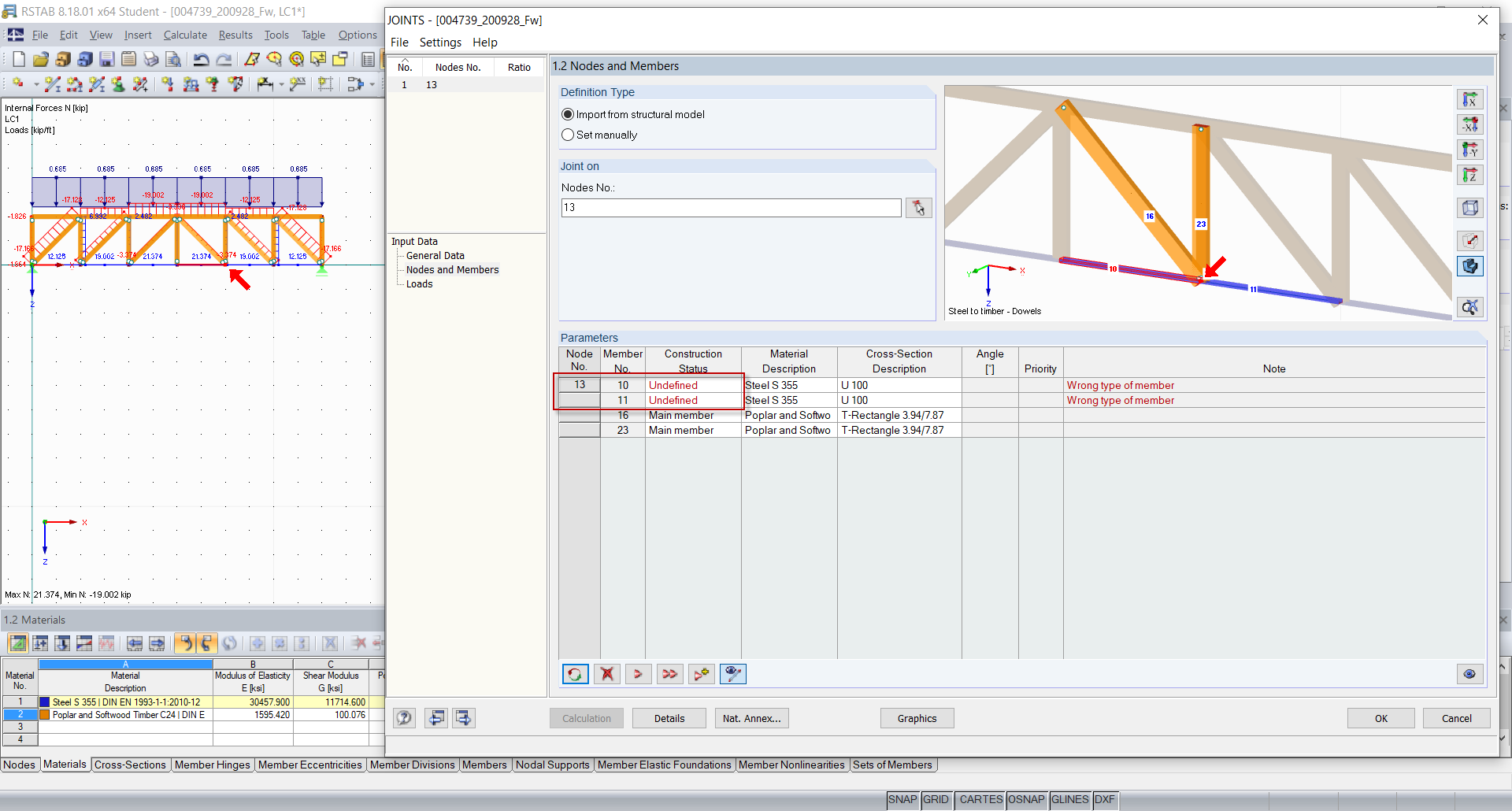 Add-on Module - Entering Structure from Model