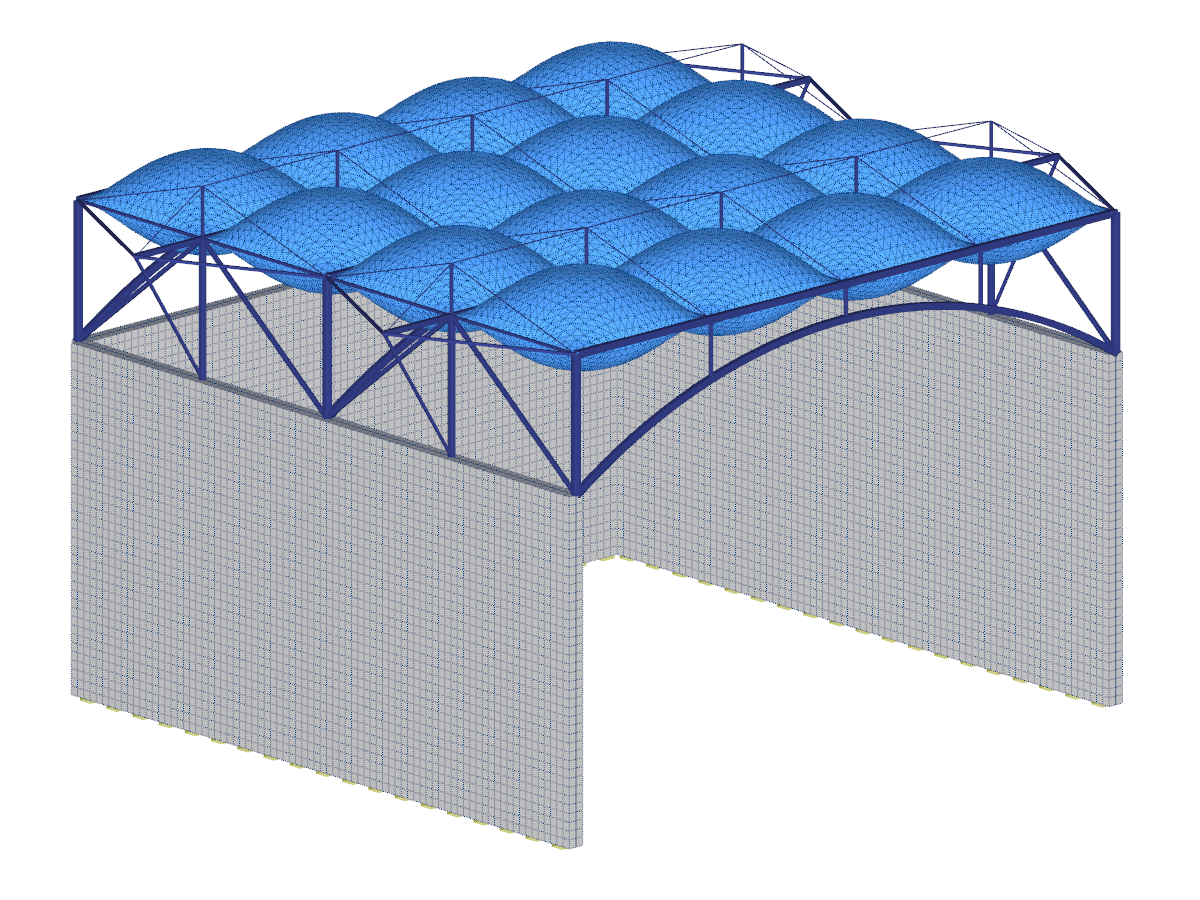Pneumatic Roof Structure
