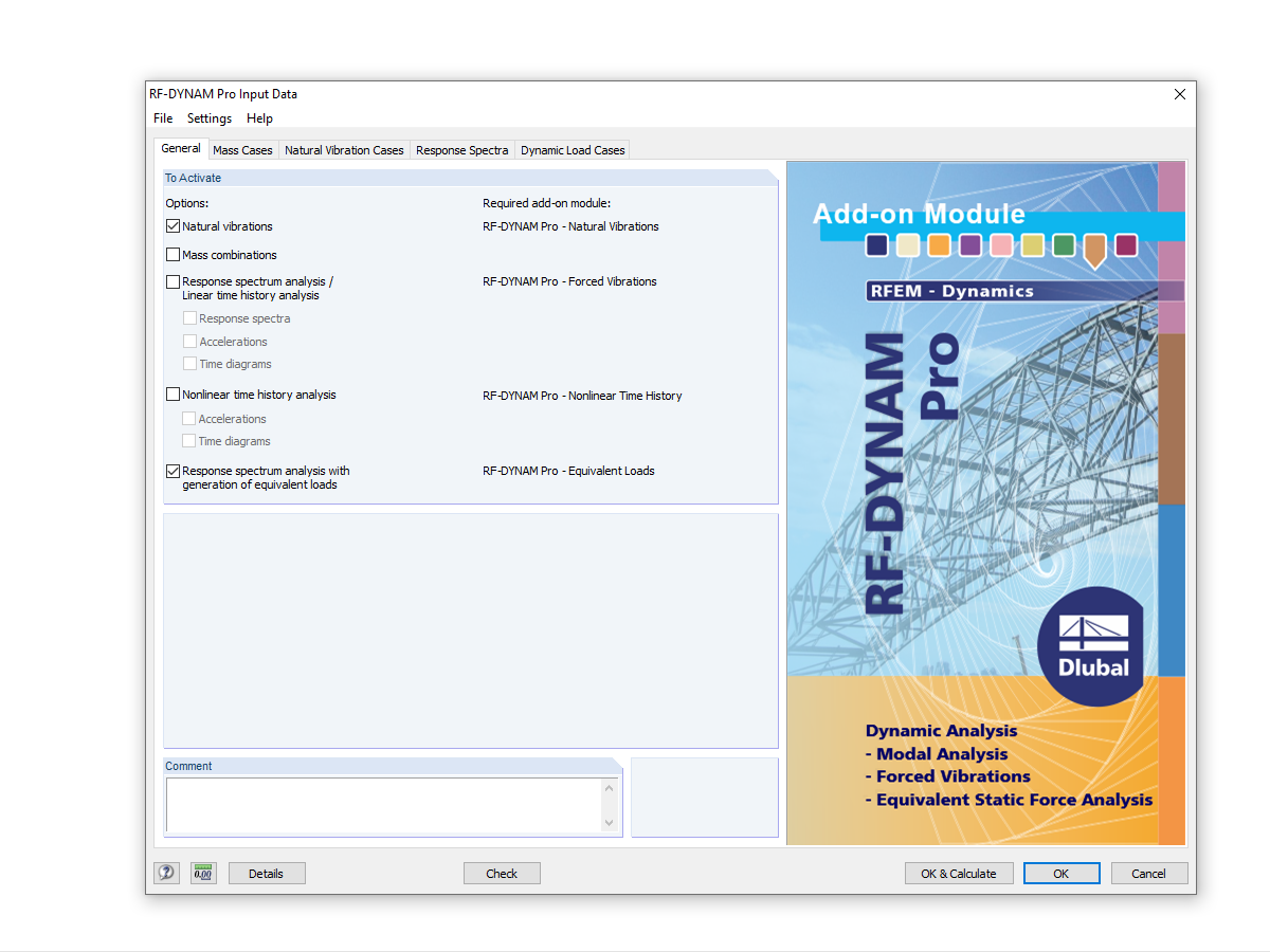 DYNAM Pro Input Data