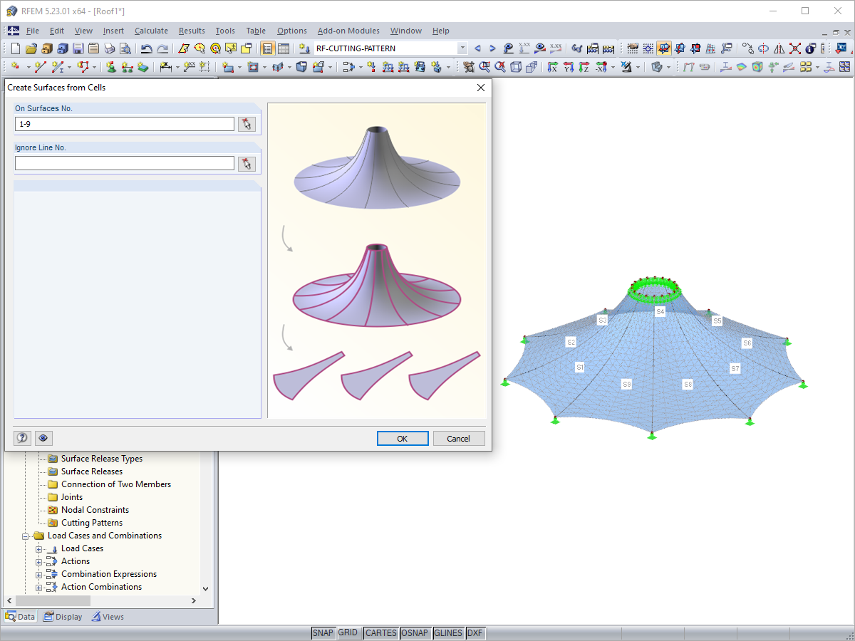 Settings - Generating Cutting Patterns from Cells