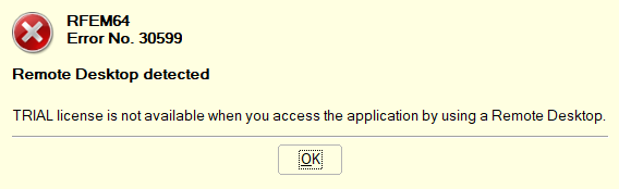Error Message About Using Remote Desktop