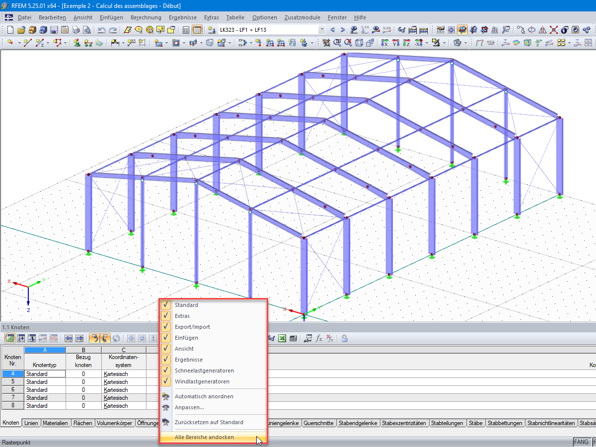 Context Menu for Displaying Displaced Project Navigator