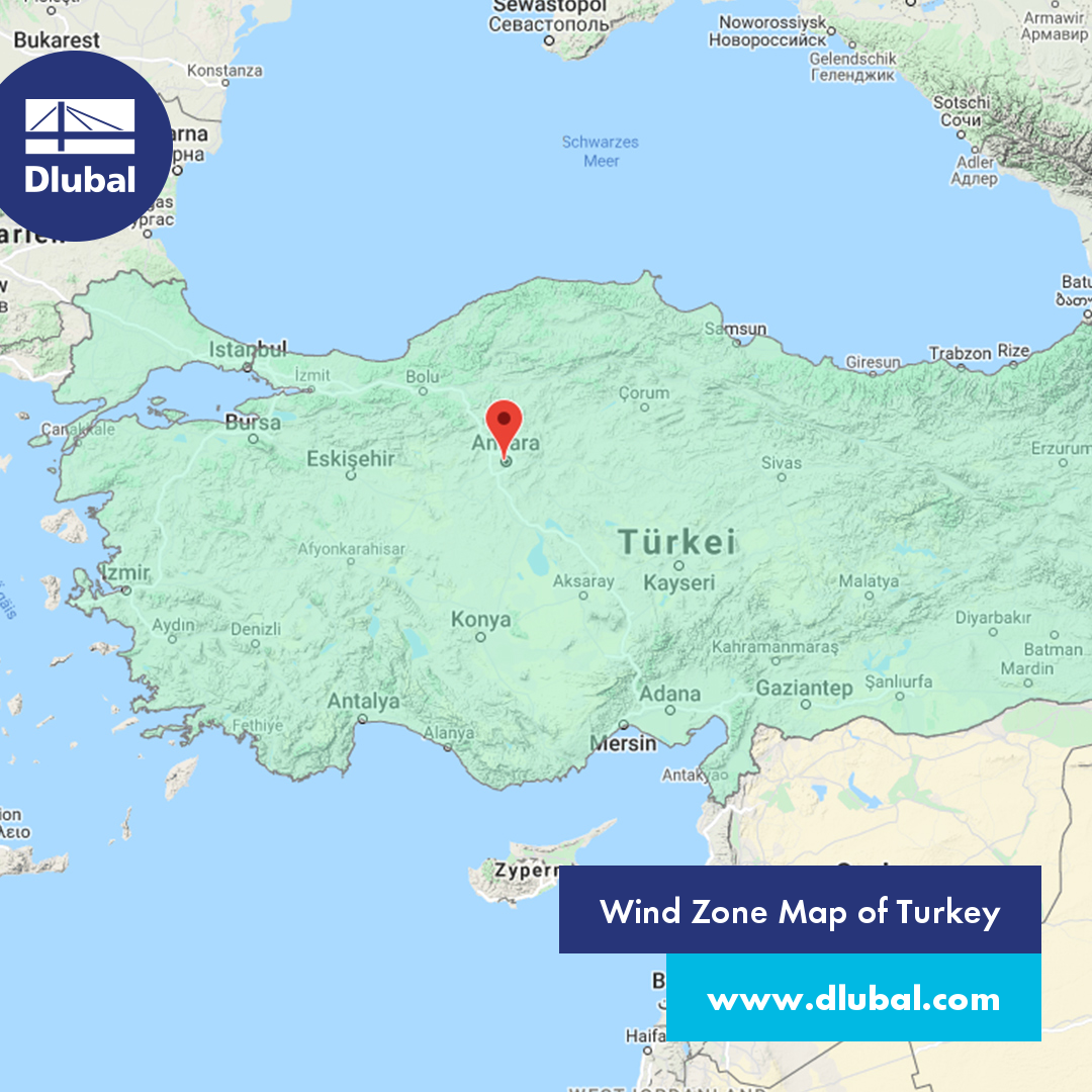 Wind Zone Map of Turkey