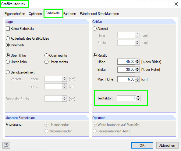 Dialog Box "Graphic Printout"