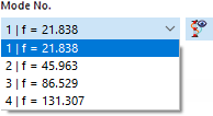 Selecting Mode Shape