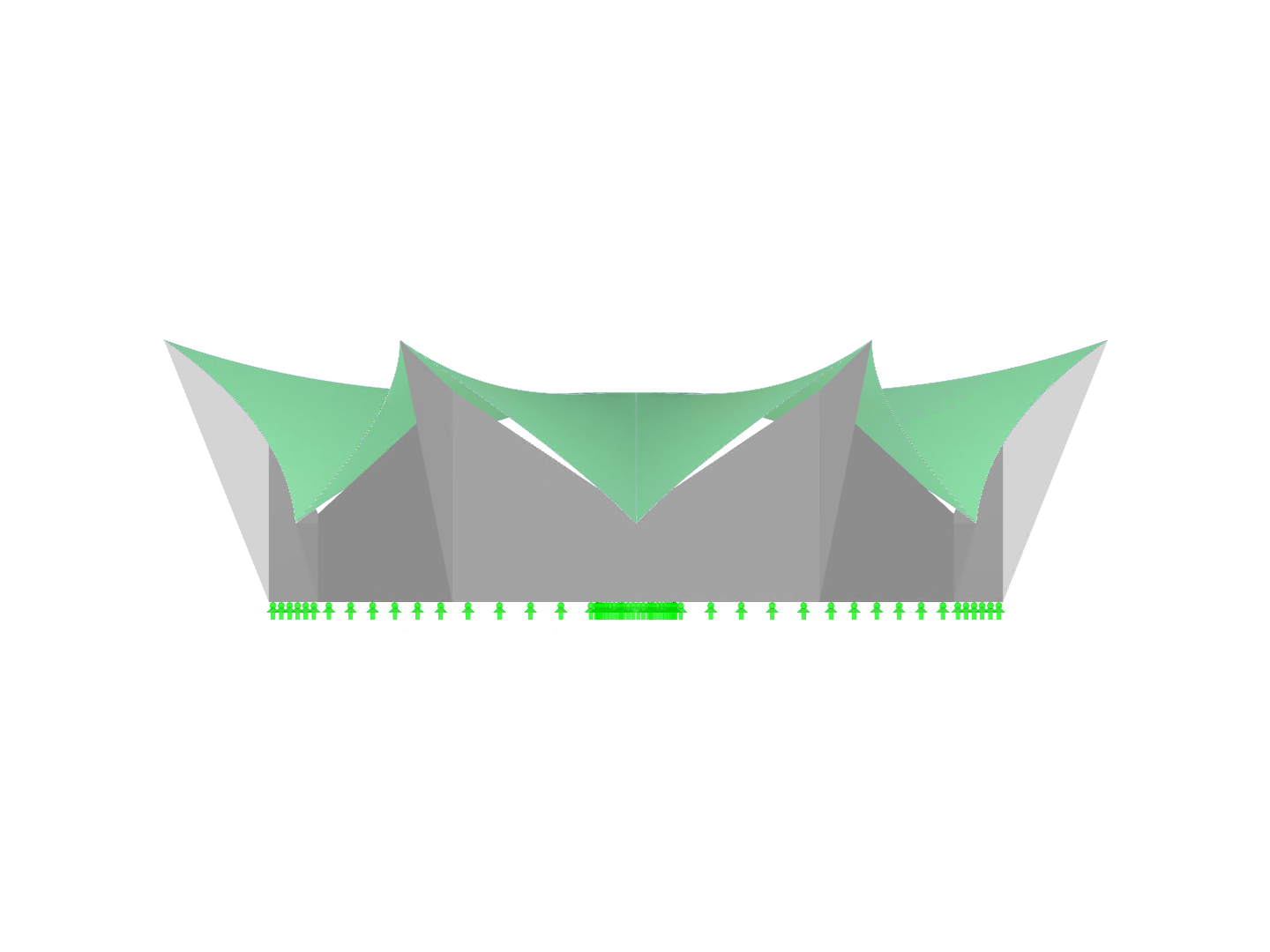 Circle Tent, Y-Axis Direction View