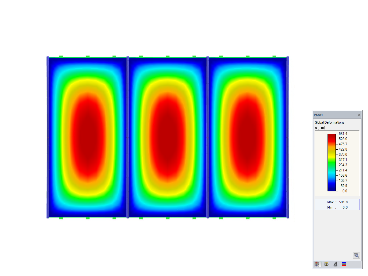 Membrane, Z-Axis Direction View, Deformation