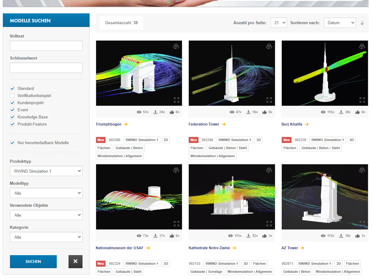 Wind Analysis Models to Download