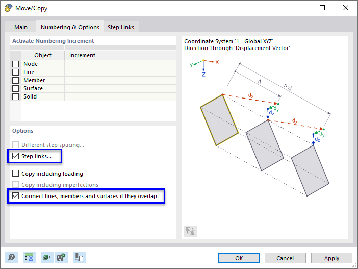 Creating Linking Objects and Connecting Them