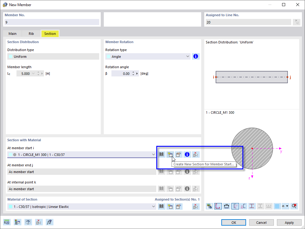 Creating Rib Section