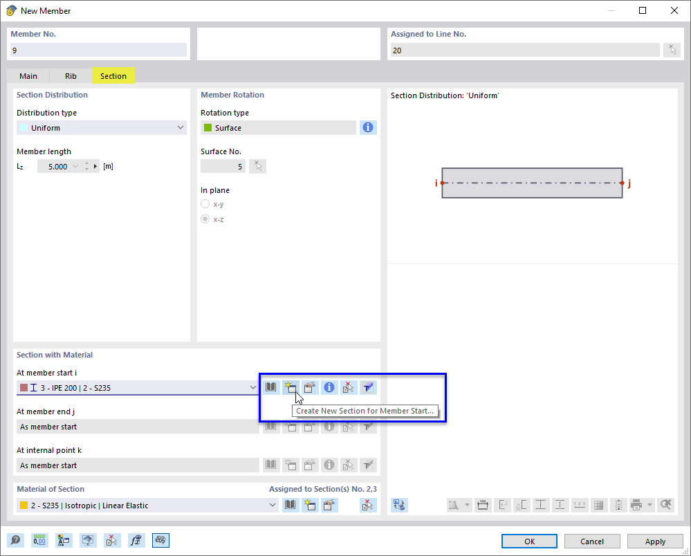 Creating Rib Section