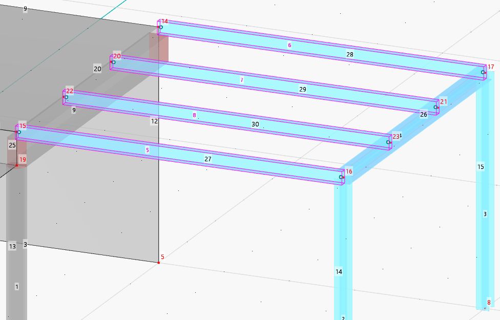 Platform Girders with Hinges