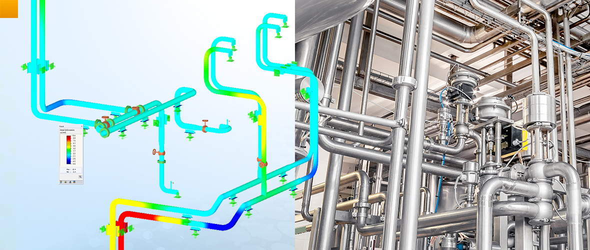 For Structural and Dynamic Analysis of Piping Systems