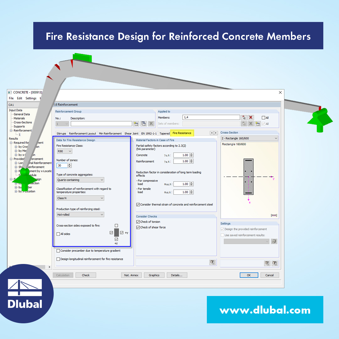 Fire Resistance Design for Reinforced Concrete Members