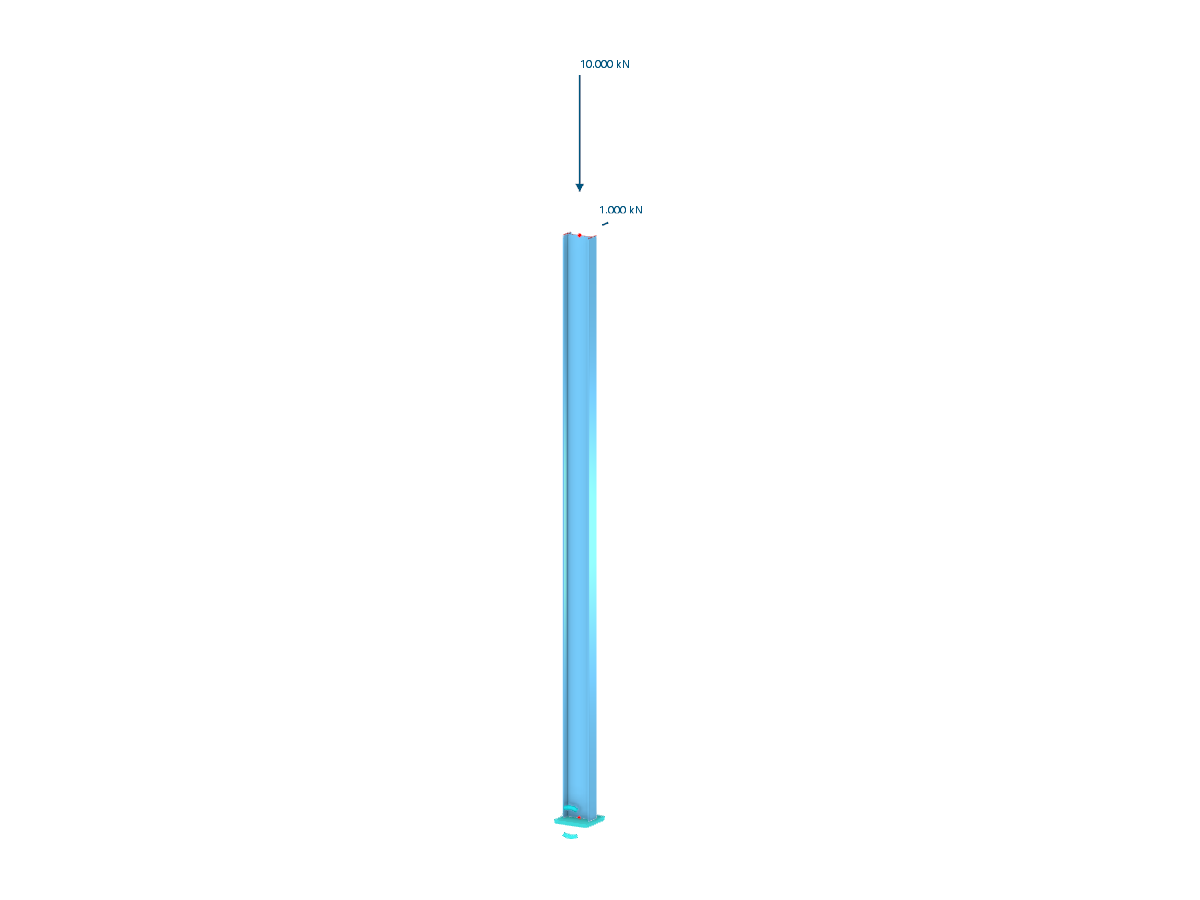 Column with 'Friction' Support Type