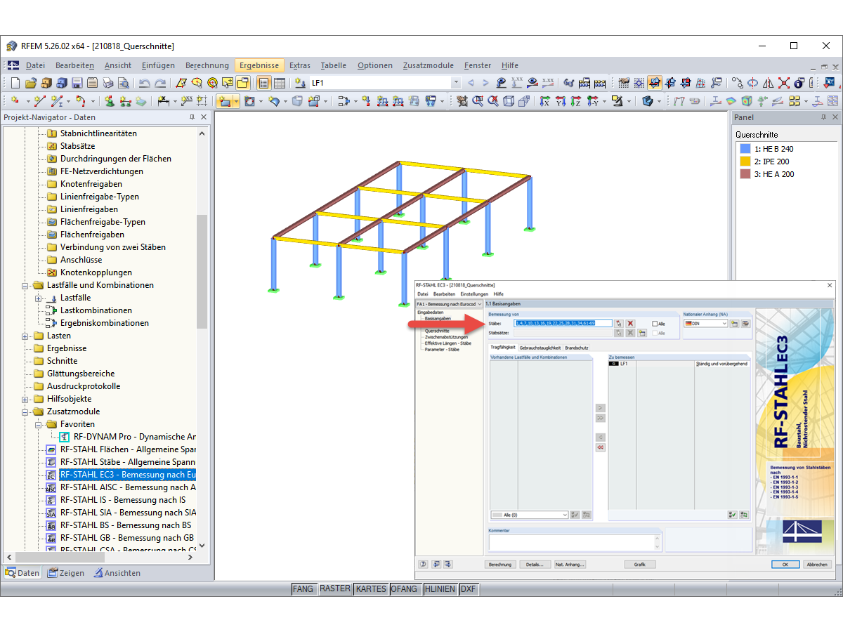 FAQ 005055 | I do not want to design a cross-section in the RF‑/STEEL EC3 add-on module. Can I quickly remove this cross-section from the selection?