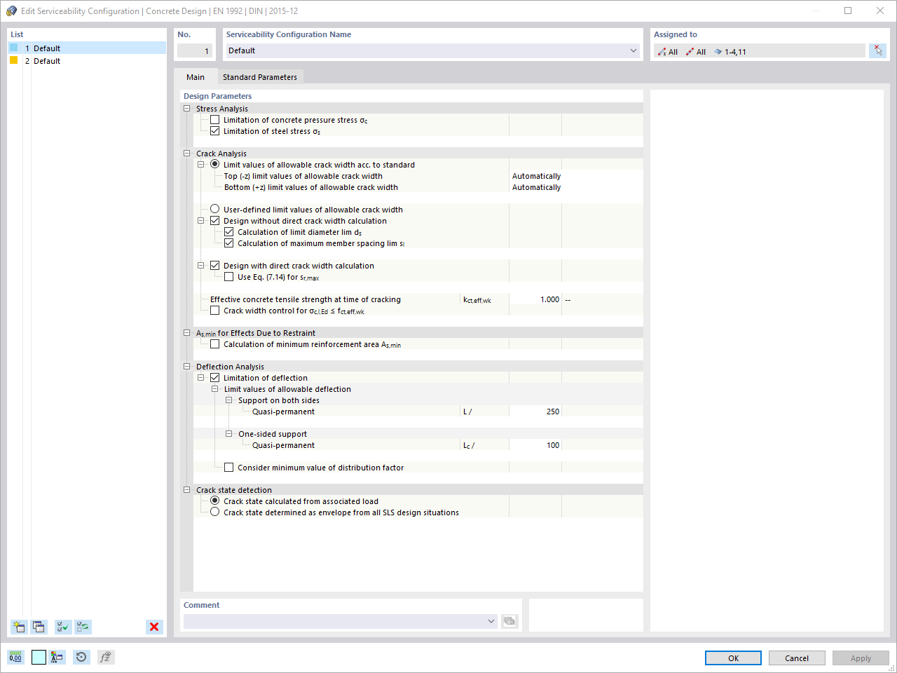 Serviceability Configuration