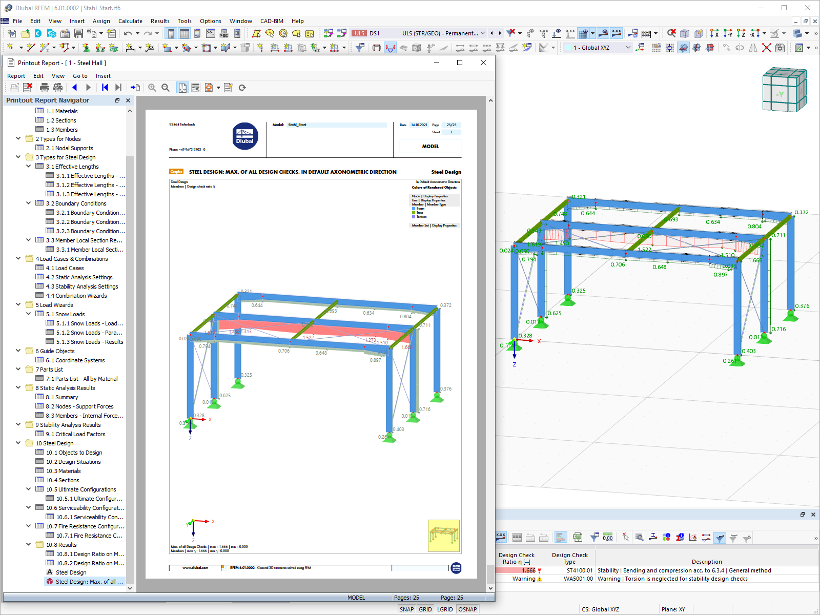 Parallel Work in Program and Printout Report in RFEM 6