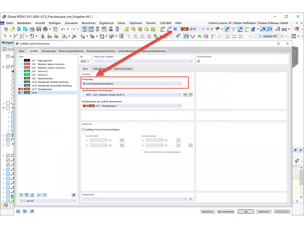 FAQ 005116 | How can I perform an earthquake analysis in RFEM 6 and RSTAB 9?